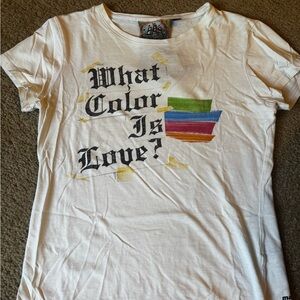 L.A.M.B. Cream Logo Tag Tee